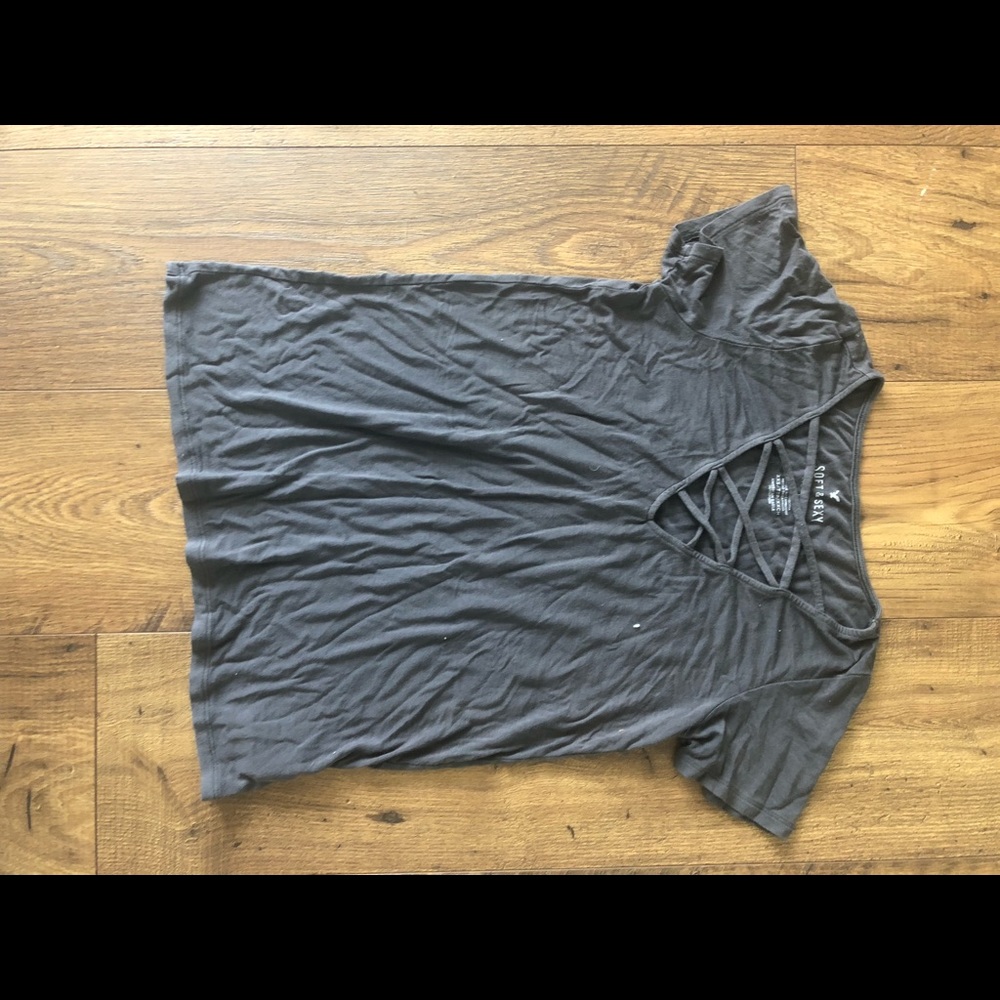 forever 21 criss cross tee